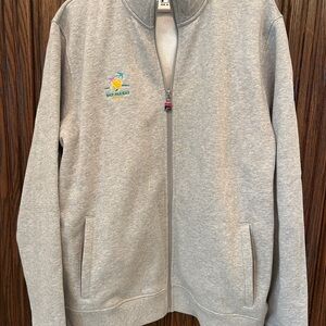 Fila Gray zip up Jacket with BNP Paribas Open logo Sz L
